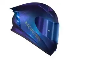 Capacete Norisk Flow (Brilho) Monocolor Azul Camaleão (58) ++