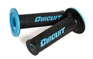 Manopla Circuit V Racing (Preta/Azul Fluor) ++
