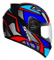 Capacete Ebf (Brilho) Spark Spider Preto/Azul (60) ++