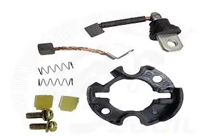 Escovas (C/Suporte) Neo 125 17/24/Fazer 150 14/24/Xtz 150 Crosser 16/23/Factor 150 16/23/Nmax 160 17/20 (Motor Partida Zouil)