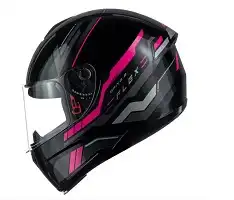 Capacete Drive 2 Hg (Brilho) Flex Preto/Rosa (58) ++