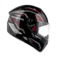 Capacete Drive 2 Hg (Brilho) Pulse Preto/Vermelho (62) ++