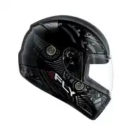 Capacete Fly F9 Hg (Brilho) Motor Preto/Grafite (58) ++