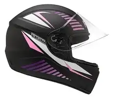Capacete Fly F9 (Fosco) Delta Preto Fosco/Roxo (58) ++