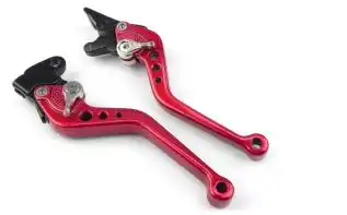 Manete Com Regulagem (Par) Ybr 125 (Disco/Vermelho)