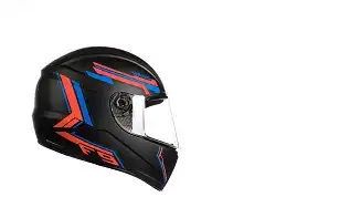 Capacete Fly F9 Hg (Fosco) Hans Preto Fosco/Vermelho (60) ++