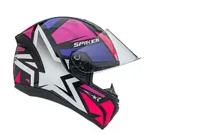 Capacete Peels Spike Ii (Brilho) 1St Preto/Rosa (56) ++