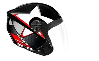 Capacete Ebf (Brilho) Spark Jet Galaxy Preto/Branco (Aberto) (60) ++