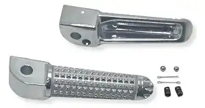 Pedaleira Traseira (Alumínio) Titan 99/00 (Par/Cromado)