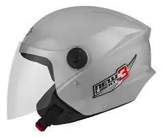 Capacete Tork (Brilho) New Liberty Three Prata (60) ++