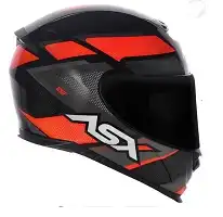 Capacete Asx Eagle (Brilho) Fast Preto/Vermelho/Grafite (58) ++