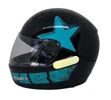 Capacete Ebf 7 (Brilho) Antares Preto/Tifany (58) ++