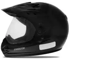 Capacete Ebf (Brilho) Motard Solid Preto (58) ++