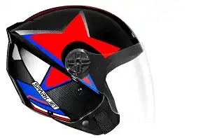 Capacete Ebf (Brilho) Spark Jet Galaxy Preto/Vermelho (Aberto) (60) ++
