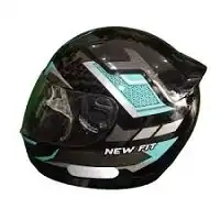Capacete Ebf (Brilho) New Fit Shift Preto/Tifany (56) ++