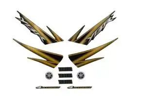 Jg De Faixas Ybr 125 06 (Preta)