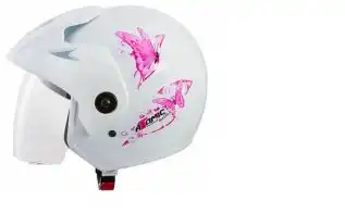 Capacete Tork (Brilho) Atomic (Thunder) Branco (56) ++