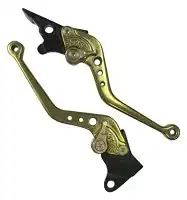 Kit Manetes C/Regulagem (Par) Cbx 200 Strada/Cbx 250 Twister/Cb 300 (Dourado)