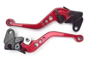 Manete Com Regulagem (Par) Titan 92/95/Titan 00 Ks/Titan 150 Ks/Kse/Fan (Vermelho)