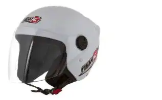 Capacete Tork (Brilho) New Liberty Three Branco (Aberto) (60) ++