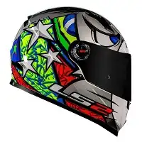 Capacete Ls2 Ff 358 (Brilho) Classic Evo "Alex Barros" Cinza/Branco (58) ++