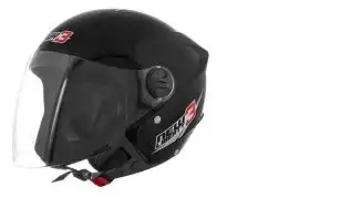 Capacete Tork (Brilho) New Liberty Three Preto (Aberto) (60) ++