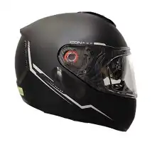 Capacete Peels Icon (Fosco) Classic (C/Oculos) Preto Fosco/Grafite (58) ++