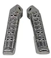 Pedaleira Traseira (Par) Fazer 250 (Cromado)