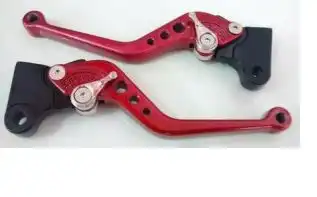 Manete Com Regulagem (Par) Ybr 125 (Lona/Vermelho)