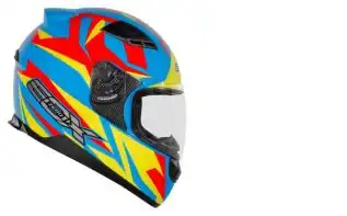 Capacete Ebf E0x (Brilho) Colors Azul Fluor/Amarelo (61) ++