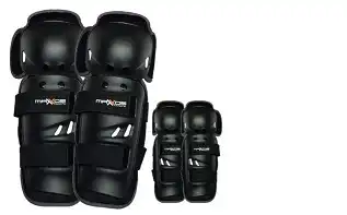 Kit Joelheira + Cotoveleira Mattos Racing Mx (Preta) ++