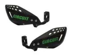Protetor De Mão Circuit Nylon Vector (Preto Carbono/Verde)  ++