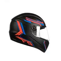 Capacete Fly F9 Hg (Fosco) Hans Preto Fosco/Vermelho (58) ++