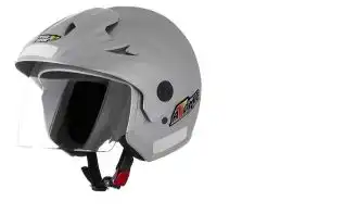 Capacete Tork (Brilho) Atomic (Thunder) Prata (56) ++