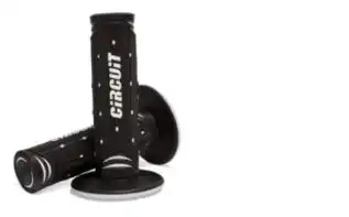 Manopla Circuit Jupiter Racing (Preta/Branca) ++