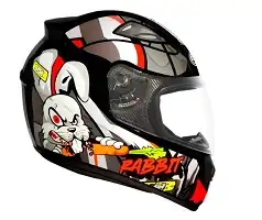 Capacete Ebf (Brilho) New Spark Rabbit Preto/Prata (58) ++