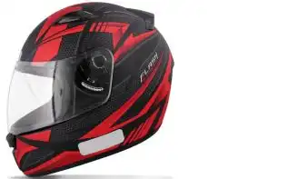 Capacete Ebf (Fosco) New Spark Flash Preto Fosco/Vermelho (61) ++