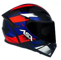 Capacete Asx City (Brilho) Start Preto/Vermelho/Azul (60) ++