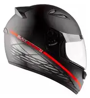 Capacete Ebf (Fosco) New Spark Black Edition 2 Preto Fosco/Vermelho (60) ++